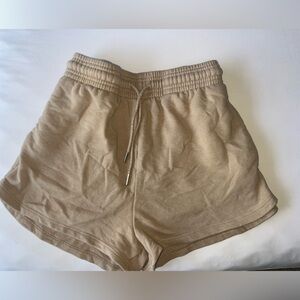 Women’s H and M Tan Sweat shorts
